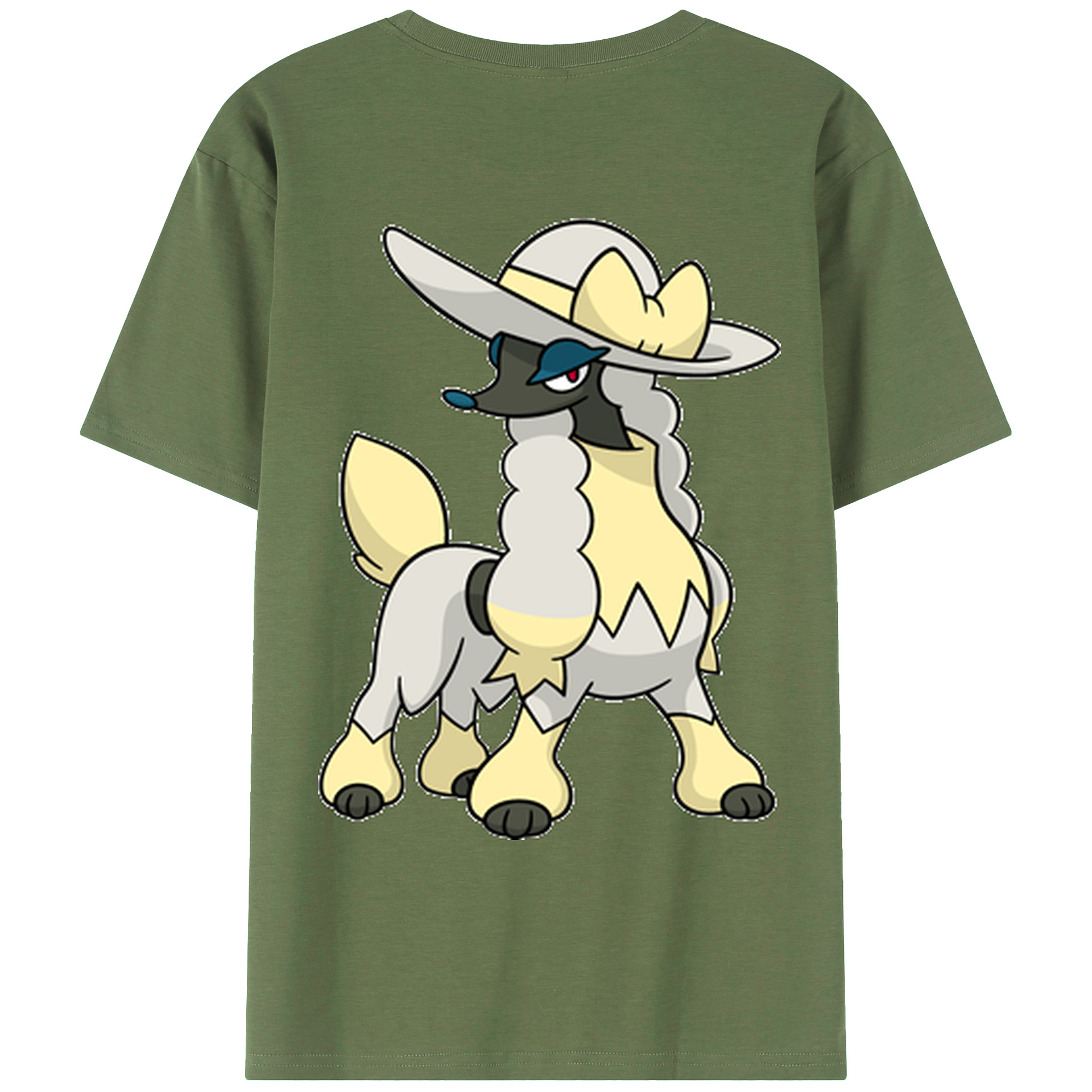 （画像用） ポケットモンスター Pokémon 綿100％ メンズ半袖Tシャツ（バックプリント） 通気性
